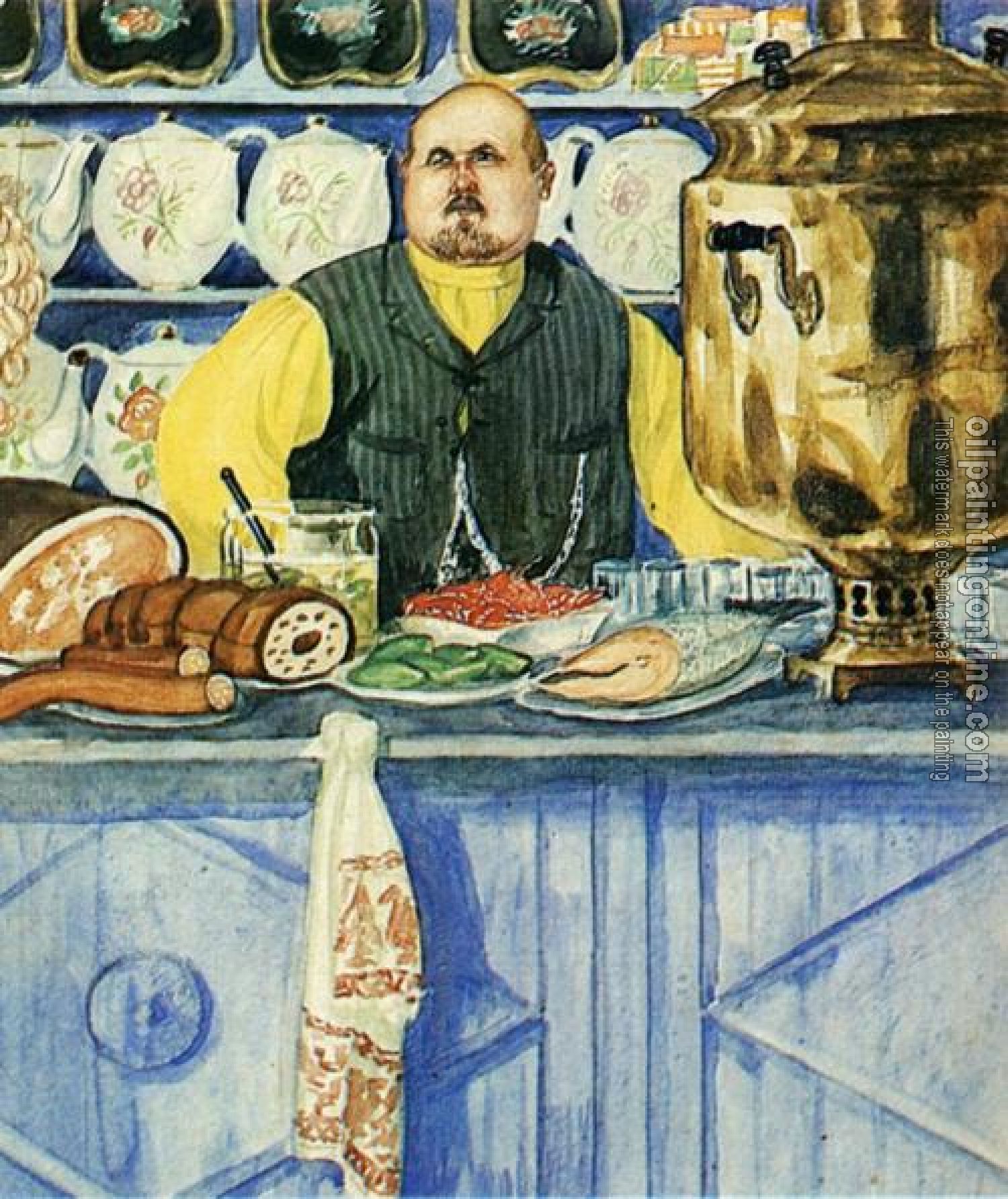 Kustodiev, Boris - Restaurant Owner